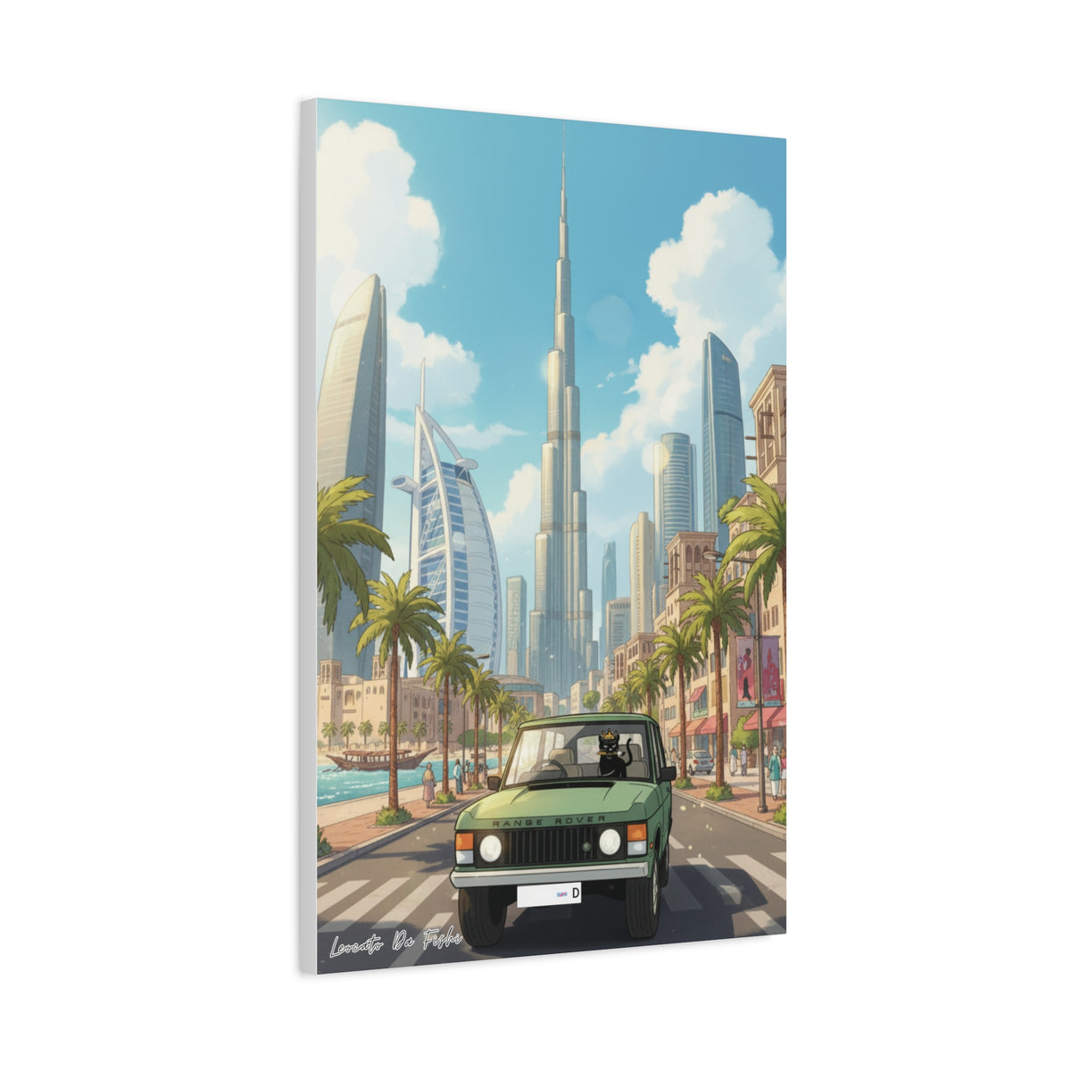 leocato da fishi in Dubai   Canvas Print, Wall Art Decor,