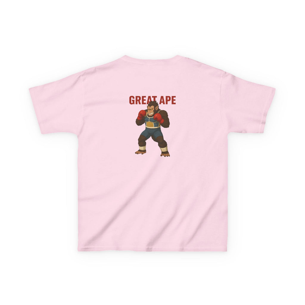 Kids Graphic Tee with Great Ape Design, Fun T-Shirt for Boys Girls, Cartoon Shirt, Birthday Gift, Playtime Apparel