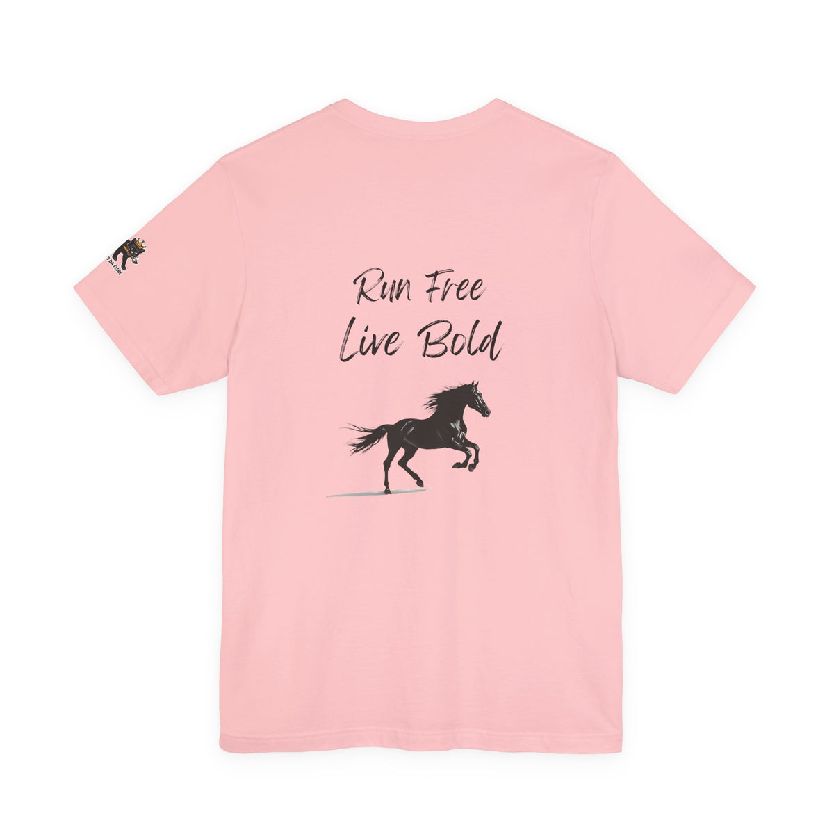 run free live bold Graphic Tee, Casual Summer Shirt, Marine Life T-Shirt, Gift for Sea Lovers,  high quality