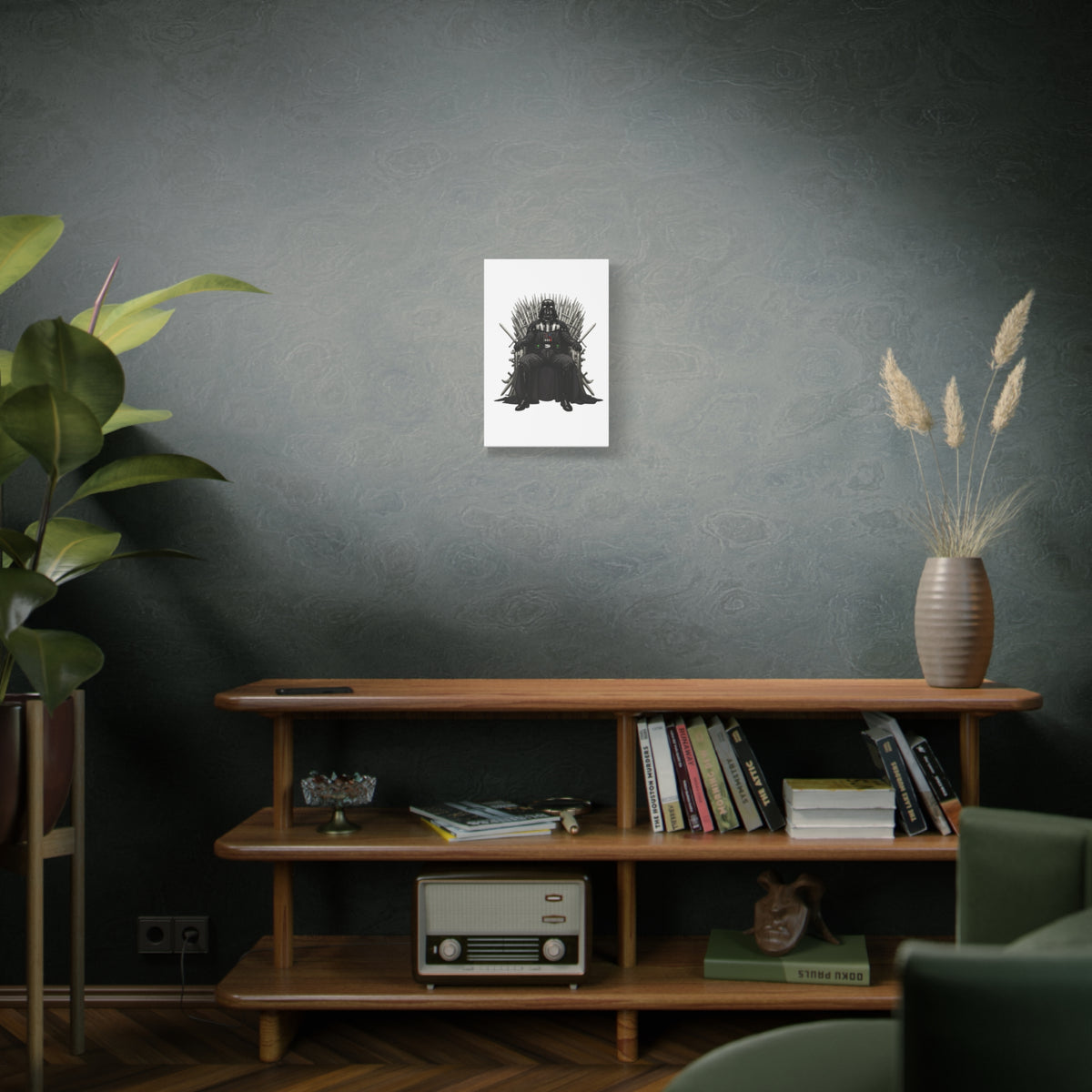 the lord darth vader , thrones of the galaxy   Wall Art, Matte Canvas Print, Home Decor, Sports Gift, Athletic Wall Decor, Gym Decoration