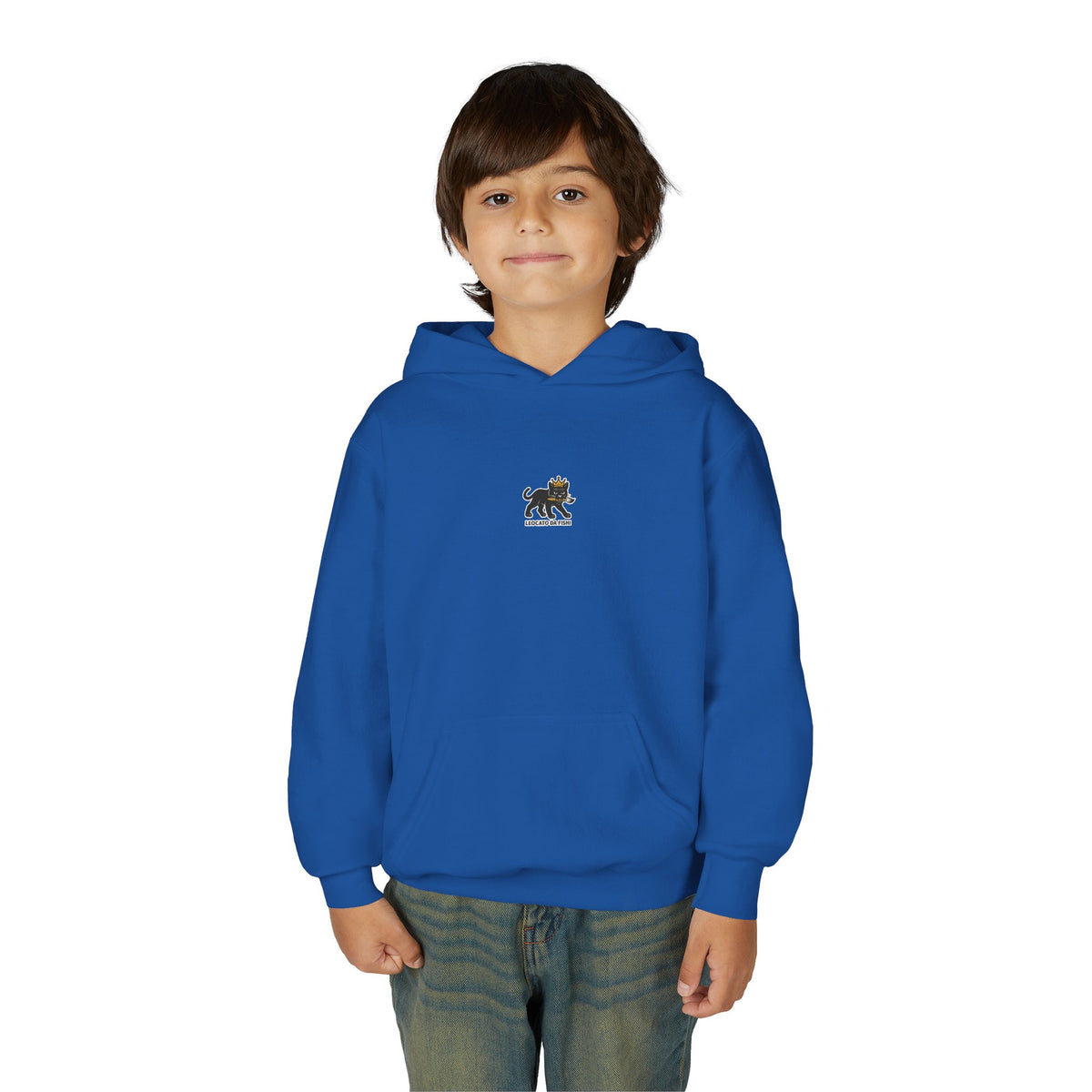 Youth Heavy Blend Hooded Sweatshirt with 'Leccato da Fish' Design - Cozy Gift for Teens, Memory Keepsake, Casual Wear, Birthday .