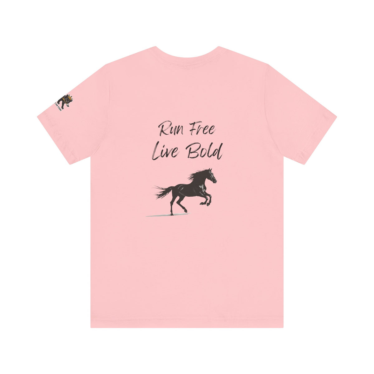 run free live bold Graphic Tee, Casual Summer Shirt, Marine Life T-Shirt, Gift for Sea Lovers,  high quality