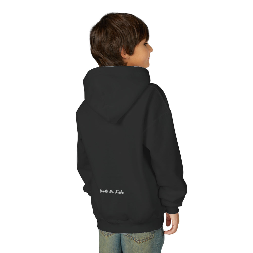 Youth Heavy Blend Hooded Sweatshirt with 'Leccato da Fish' Design - Cozy Gift for Teens, Memory Keepsake, Casual Wear, Birthday .