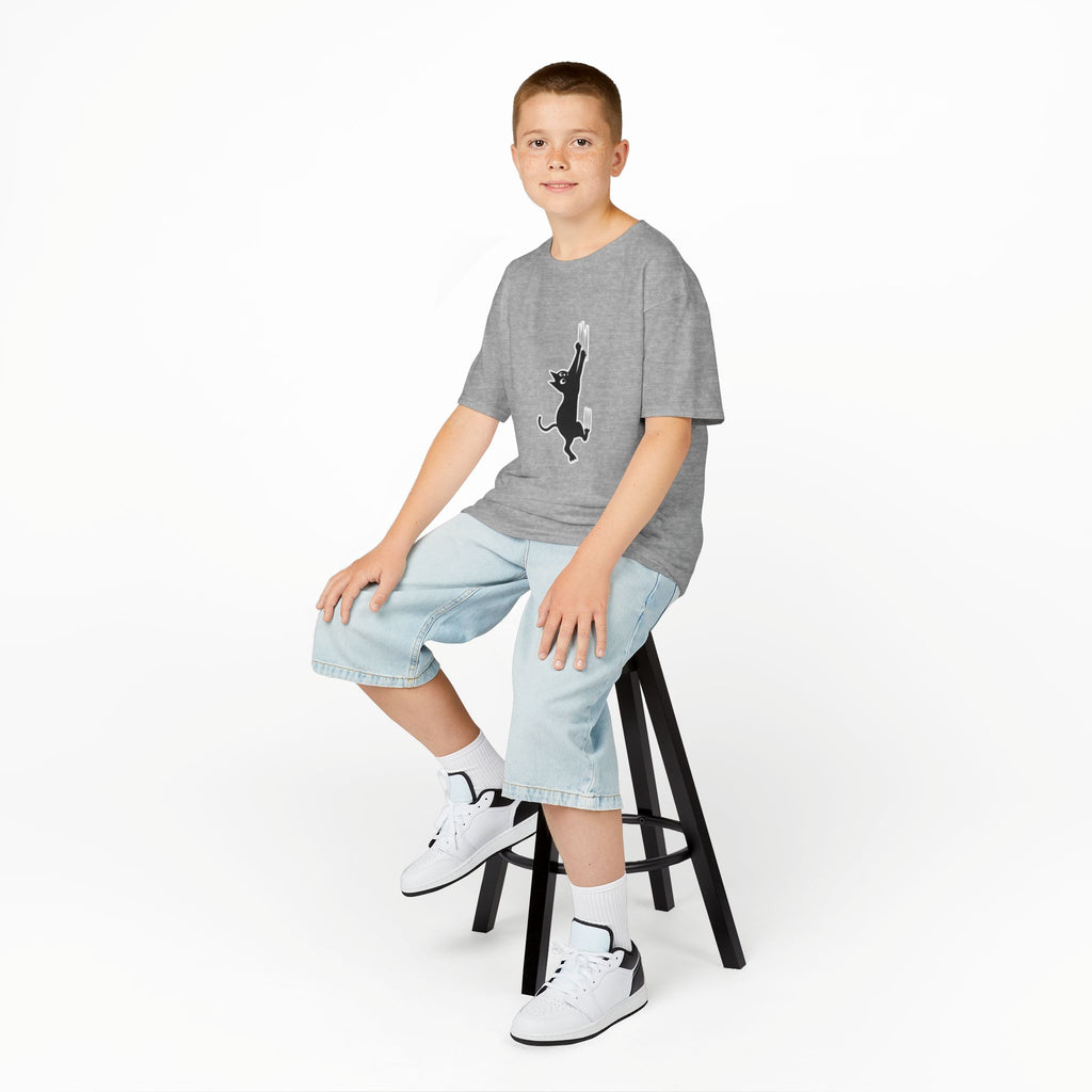 Playful Cat Kids Tee - Cute Cotton T-Shirt,