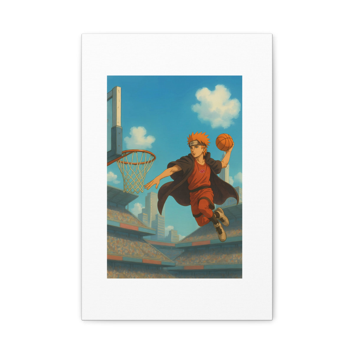 pain Basketball Wall Art, Matte Canvas Print, Home Decor, Sports Gift, Athletic Wall Decor, Gym Decoration