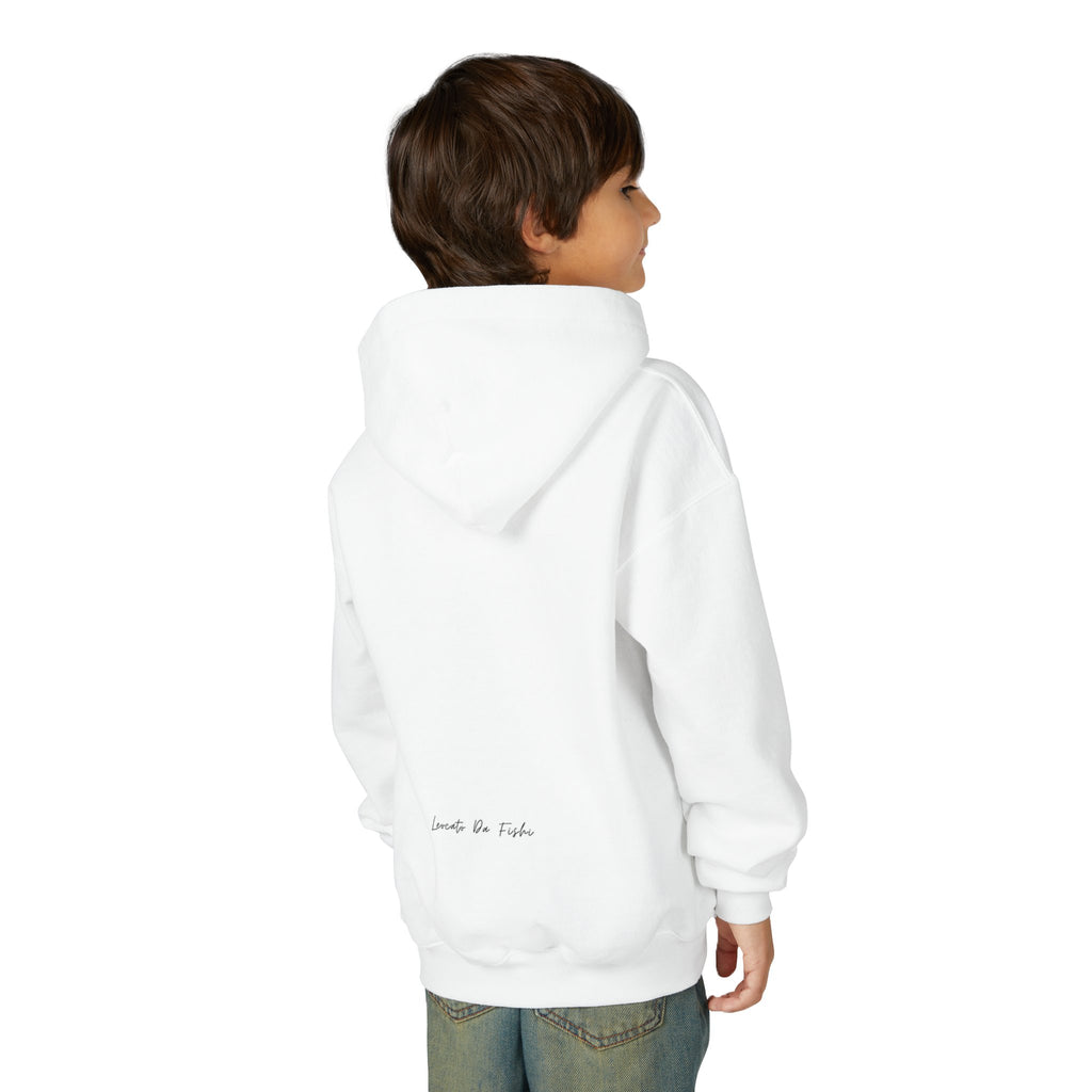 Youth Heavy Blend Hooded Sweatshirt with 'Leccato da Fish' Design - Cozy Gift for Teens, Memory Keepsake, Casual Wear, Birthday .