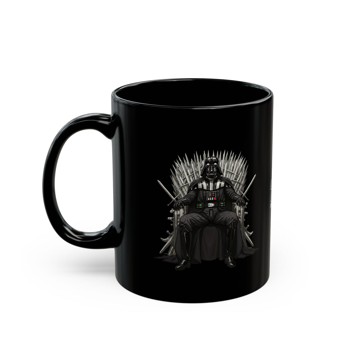 lord Darth  Black Mug with Cat and Darth Vader Designs, Gift for Pop Culture Lovers, Coffee Lover's Accessory, Geeky Kitchen Decor, [...]