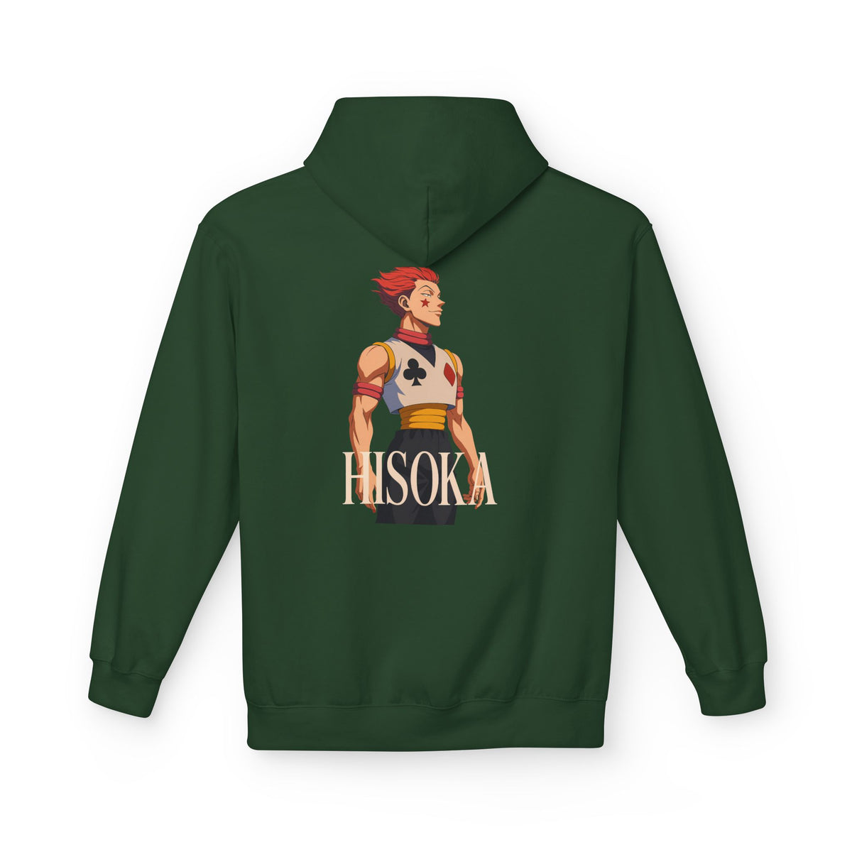 Stylish Hisoka Hoodie, Soft Unisex Fleece Sweatshirt, Trendy Anime Apparel, Cosplay Gift for Fans, Comfortable Streetwear
