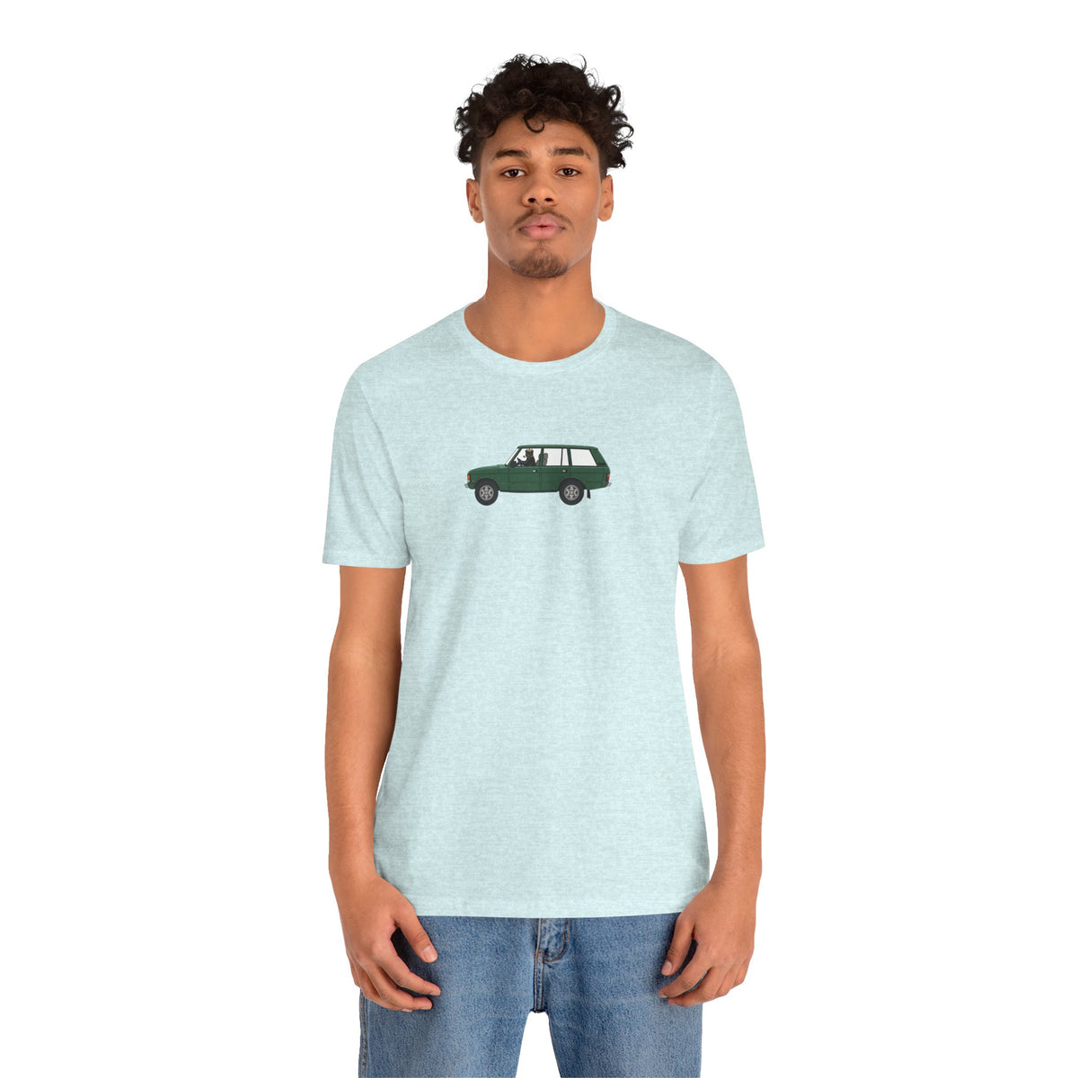 green land rover classic car Stylish , high quality