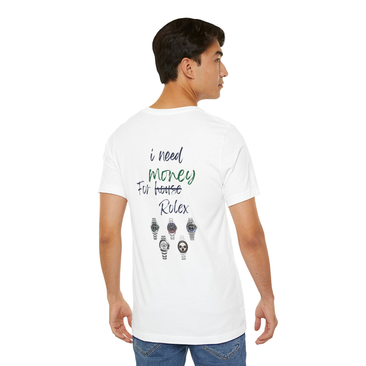 i need money for rolex  Graphic Tee, Casual Summer Shirt, Marine Life T-Shirt, Gift for Sea Lovers,  high quality