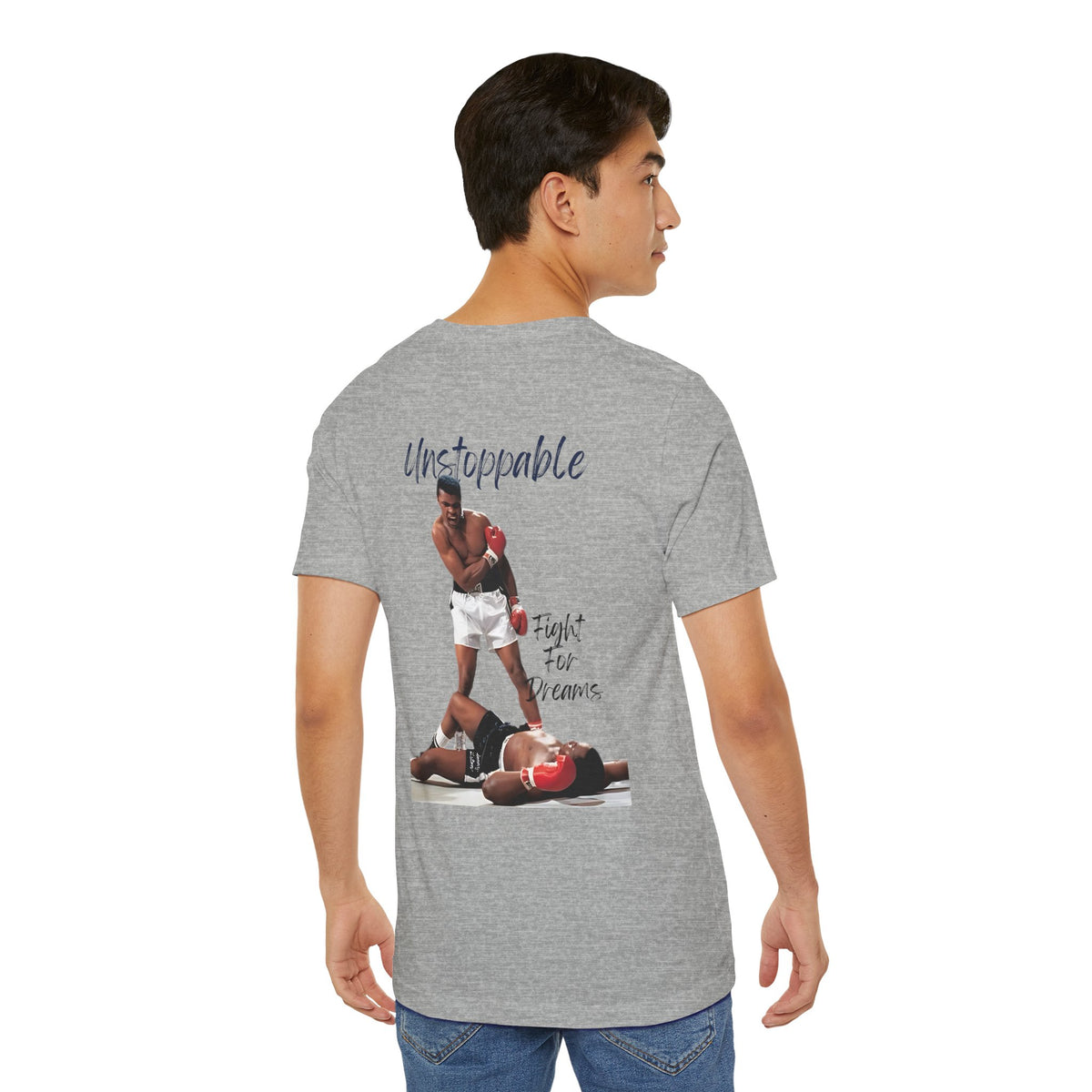 fight for dreams mohamed ali boxer Graphic Tee, Casual Summer Shirt, Marine Life T-Shirt, Gift for Sea Lovers,  high quality