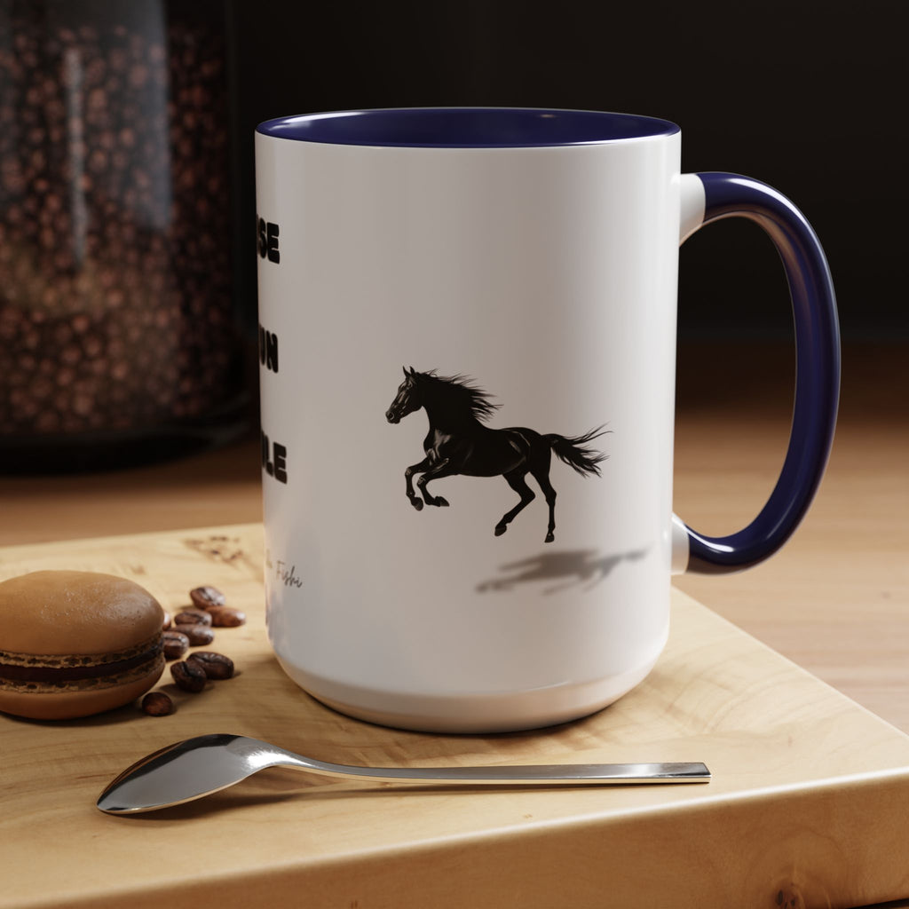 horse rise run  Coffee Mug (11, 15oz)
