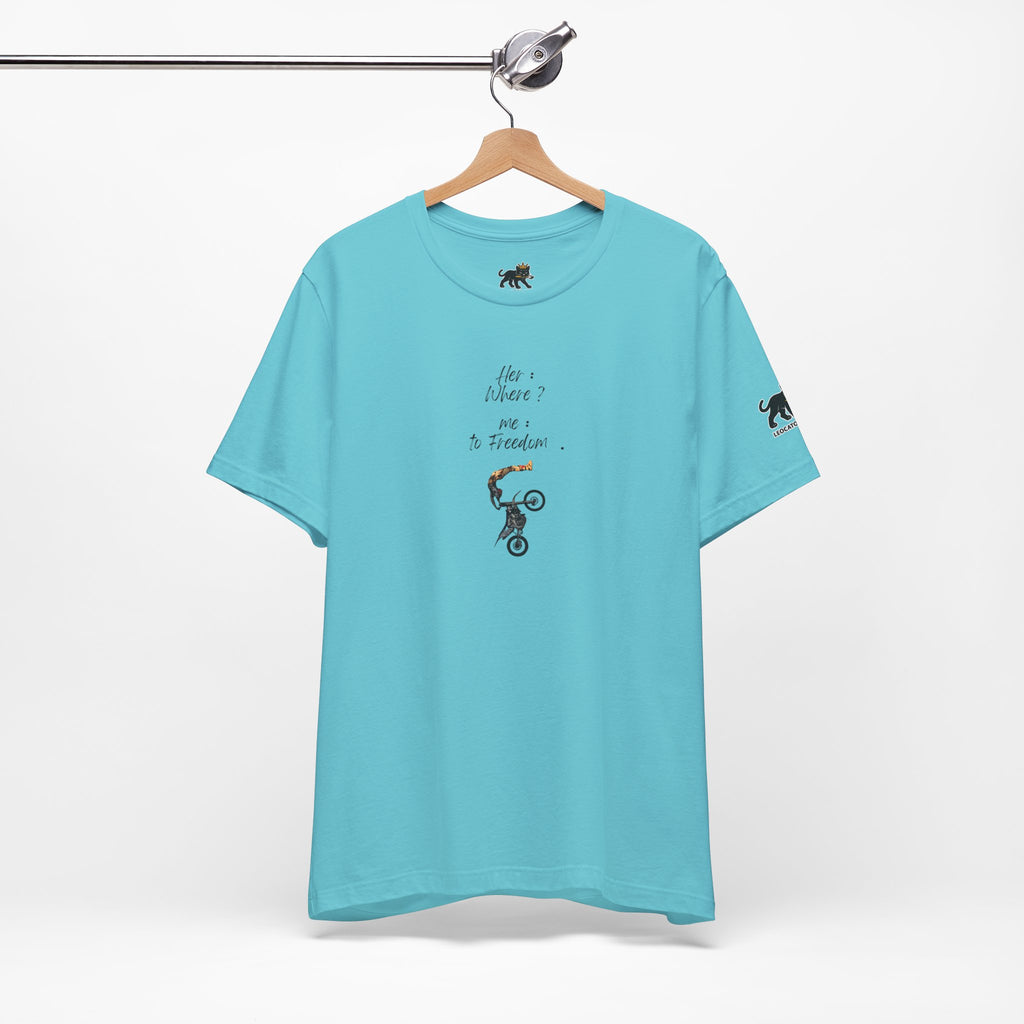 her where ? me to freedom Graphic Tee, Casual Summer Shirt, Marine Life T-Shirt, Gift for Sea Lovers,  high quality
