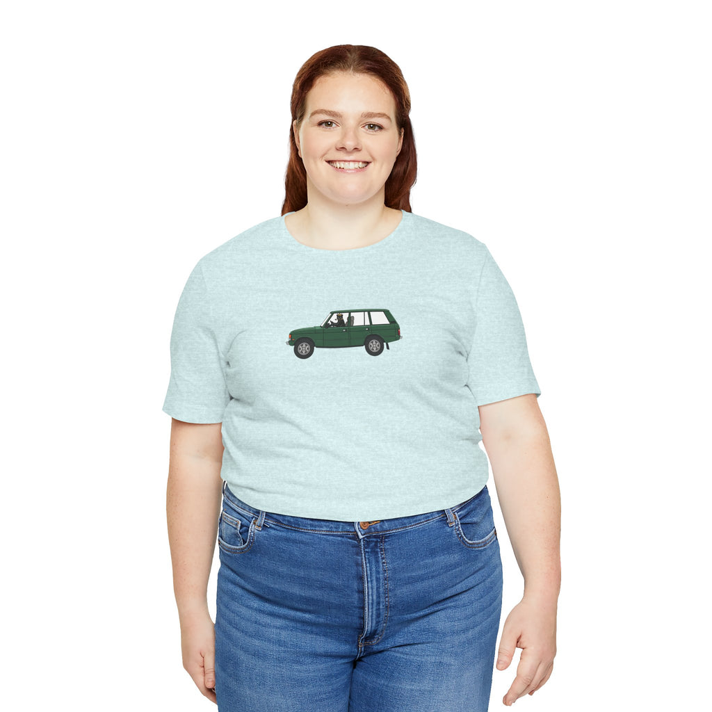 green land rover classic car Stylish , high quality
