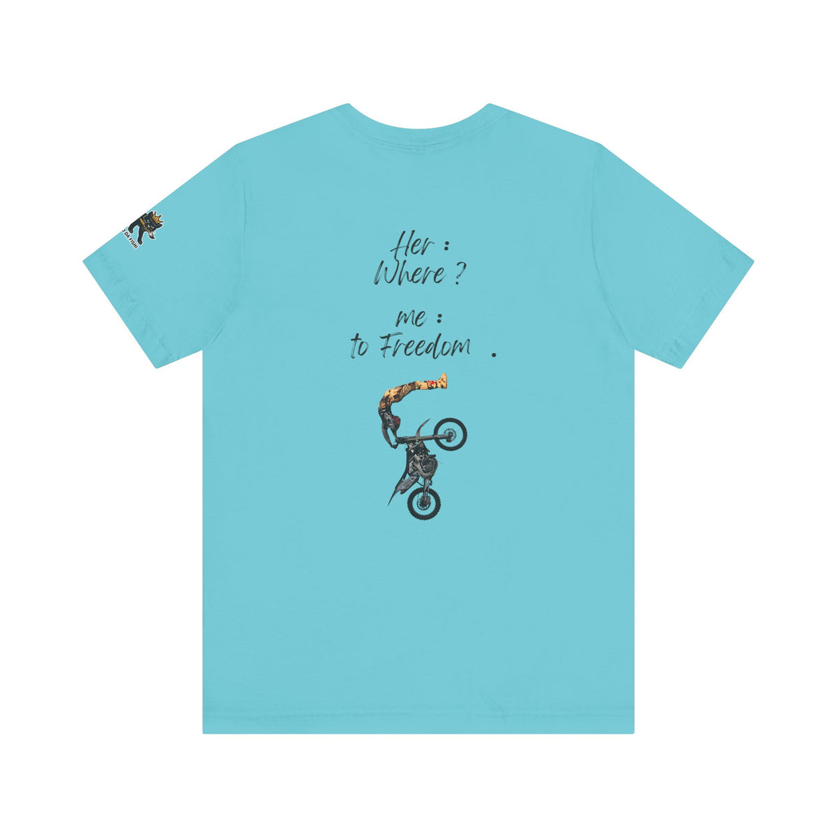 her where ? me to freedom Graphic Tee, Casual Summer Shirt, Marine Life T-Shirt, Gift for Sea Lovers,  high quality