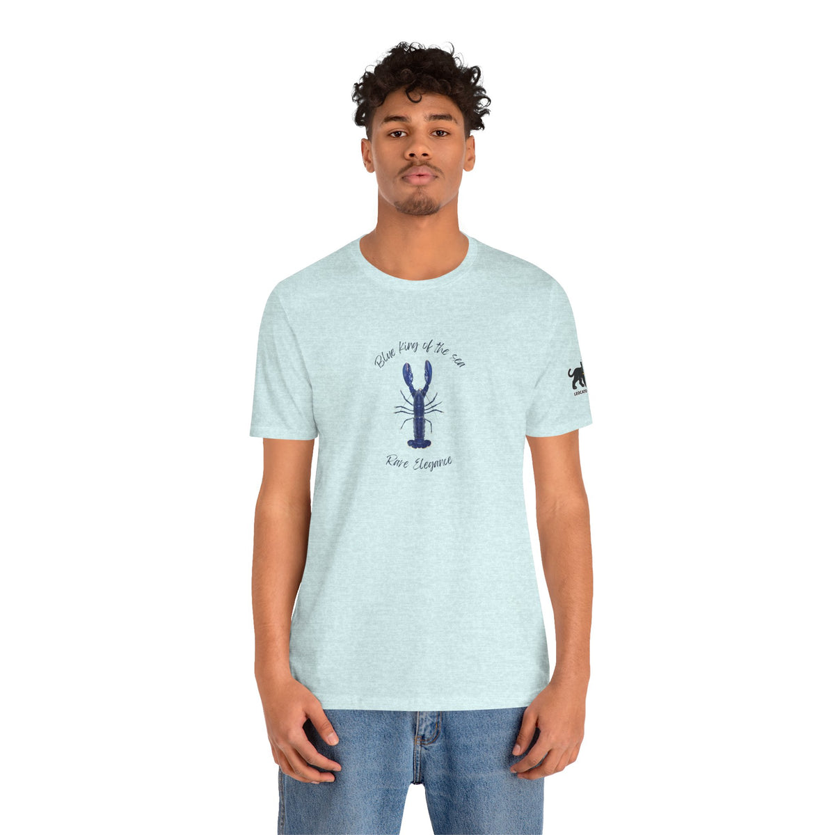 blue king of sea Lobster Graphic Tee, Casual Summer Shirt, Marine Life T-Shirt, Gift for Sea Lovers,  high quality