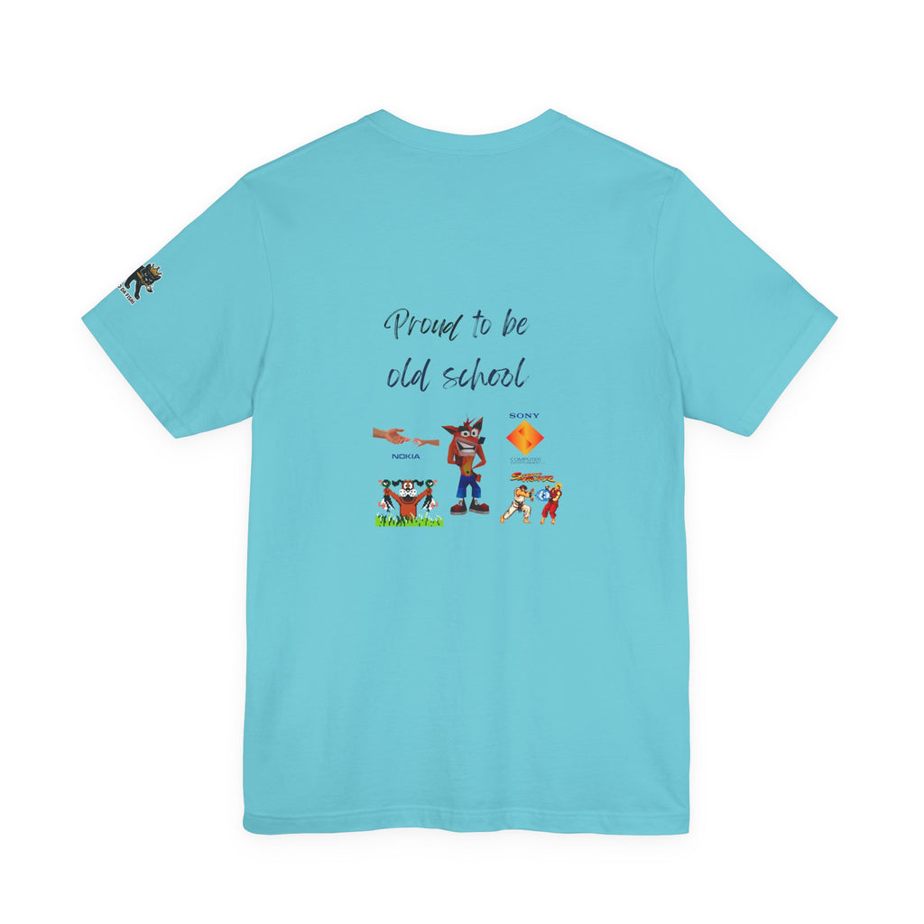 proud to be old school   Graphic Tee, Casual Summer Shirt, Marine Life T-Shirt, Gift for Sea Lovers,  high quality