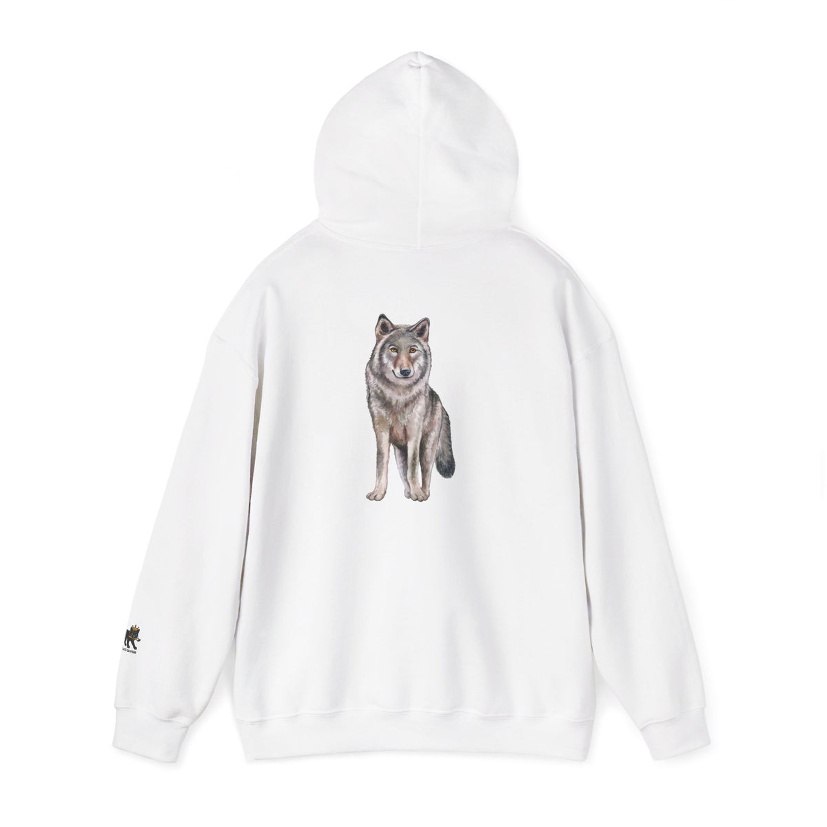 Wolf Hooded Sweatshirt, Unisex Casual Hoodie,
