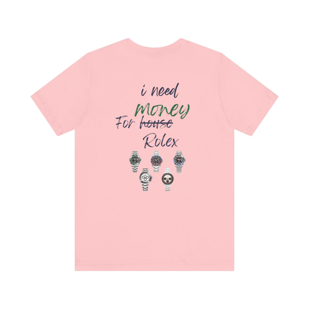 i need money for rolex  Graphic Tee, Casual Summer Shirt, Marine Life T-Shirt, Gift for Sea Lovers,  high quality