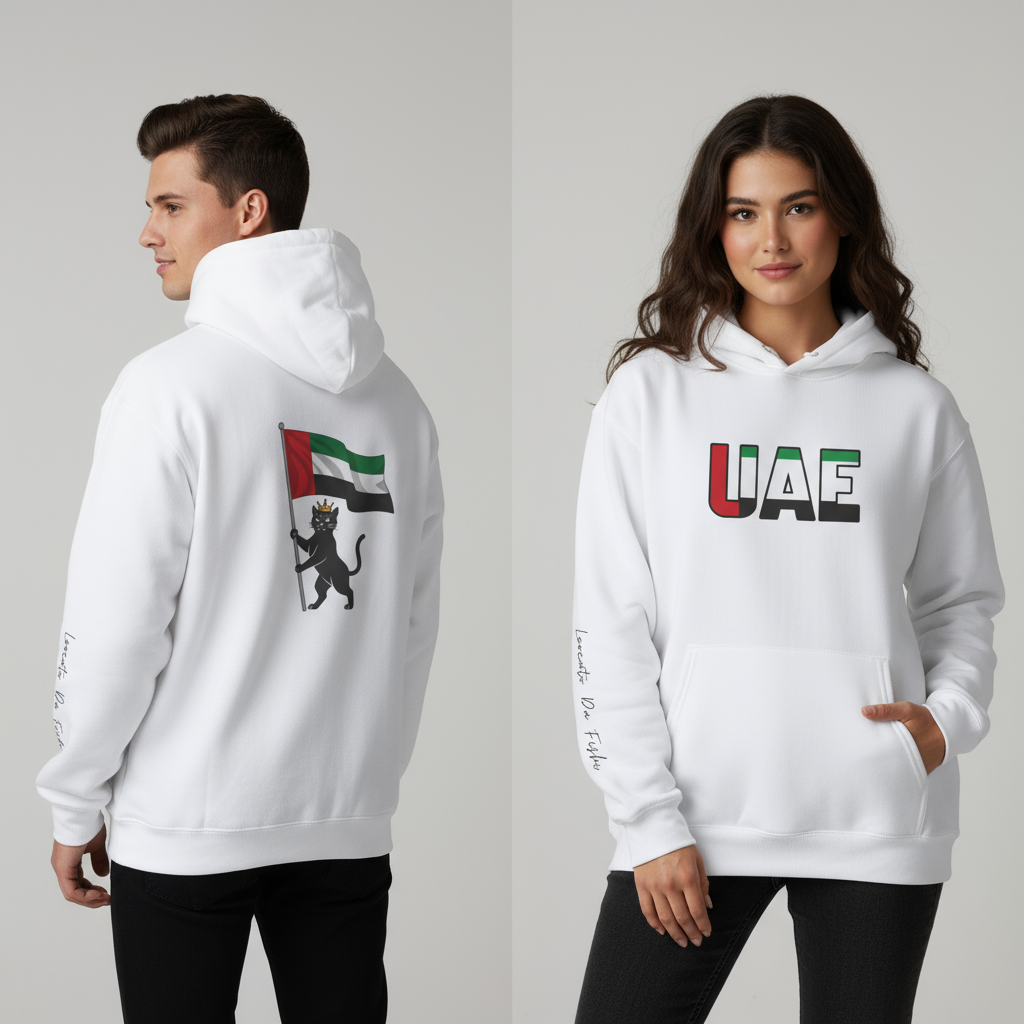 UAE  flag hoodie ,