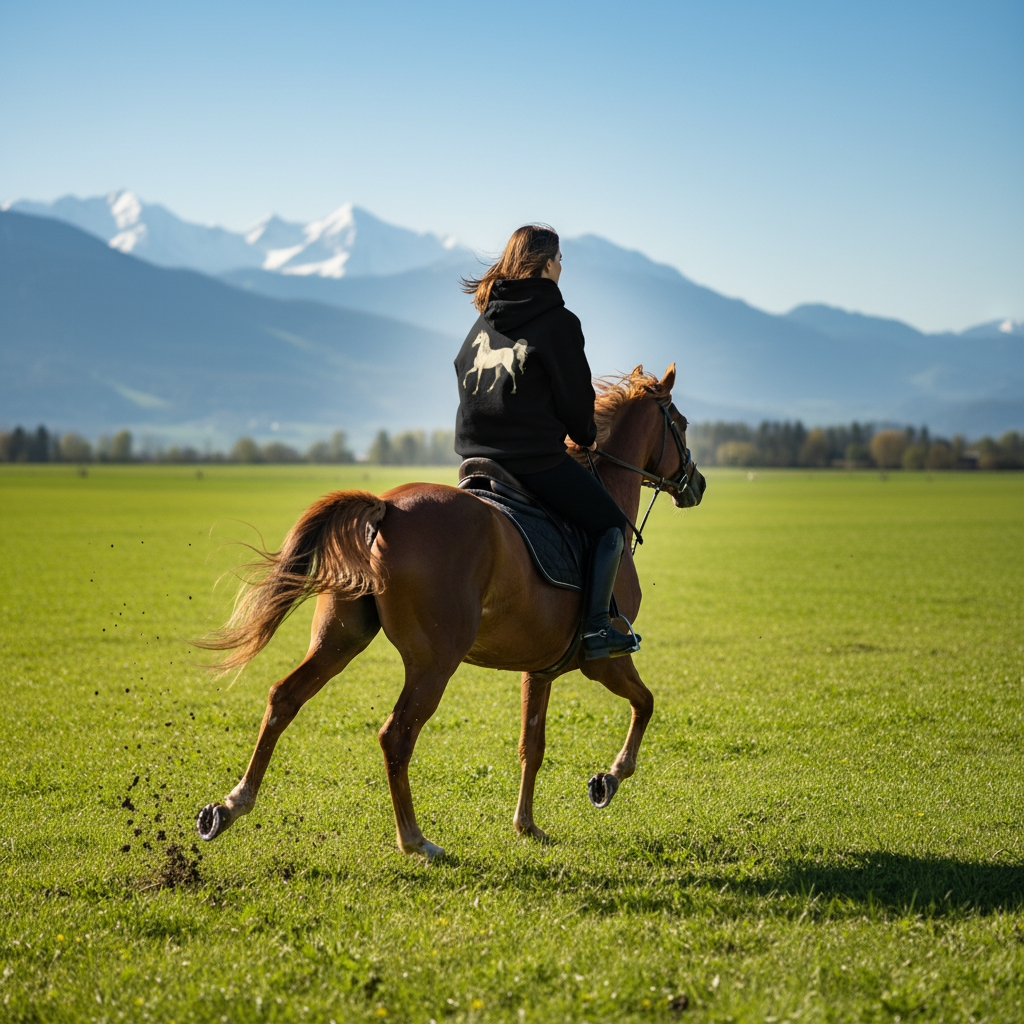 Horse Hooded Sweatshirt,
